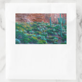 Sticker Rectangulaire USA, Arizona. Flore du désert (Sac)