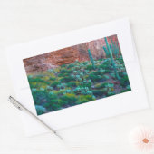 Sticker Rectangulaire USA, Arizona. Flore du désert (Enveloppe)