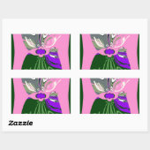 Sticker Rectangulaire USA Change Art Print (Feuille)