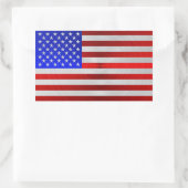 STICKER RECTANGULAIRE USA FLAG METAL 2 (Sac)