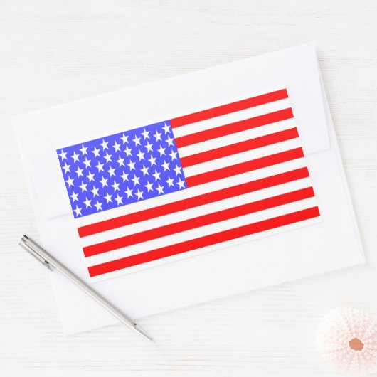 Sticker Rectangulaire USA Flag Totally Printed (Enveloppe)