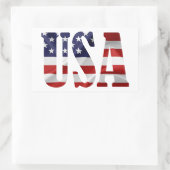 Sticker Rectangulaire USA Patriotique (Sac)