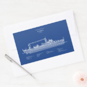 Sticker Rectangulaire USCG Cutter Icarus wpc-110 - ABD (Enveloppe)