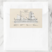 Sticker Rectangulaire USCG Cutter Itasca - SBD (Sac)