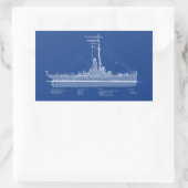 Sticker Rectangulaire USCG Cutter Modoc wpg-46 - ABD (Sac)
