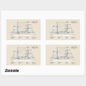 Sticker Rectangulaire USCG Cutter Northland wpg-49 - SBD (Feuille)