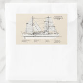 Sticker Rectangulaire USCG Cutter Northland wpg-49 - SBD (Sac)