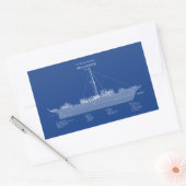 Sticker Rectangulaire USCG Cutter Sea Cloud wpg-284 - ABD (Enveloppe)