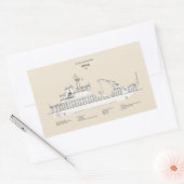 Sticker Rectangulaire USCG Cutter Spar wlb-206 - SBD (Enveloppe)