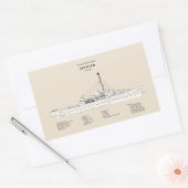 Sticker Rectangulaire USCG Cutter Spencer wpg-36 - SBD (Enveloppe)