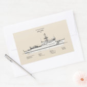 Sticker Rectangulaire USCG Legare wmec-912 - SBD (Enveloppe)