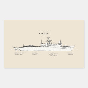 Sticker Rectangulaire USCG Legare wmec-912 - SBD