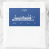 Sticker Rectangulaire USCG Lighthouse Tender Goldenrod - ABD (Sac)