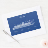 Sticker Rectangulaire USCG Lighthouse Tender Goldenrod - ABD (Enveloppe)