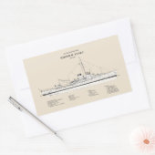 Sticker Rectangulaire USCG Roger B. Taney whec-37 - SBD (Enveloppe)