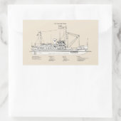 Sticker Rectangulaire USCG Tender Fir wlm-212 - SBD (Sac)