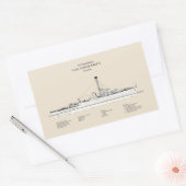 Sticker Rectangulaire USCG USS Albuquerque PF-7 - SBD (Enveloppe)