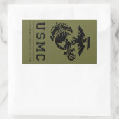 Sticker Rectangulaire USMC Créé en 1775 (Sac)