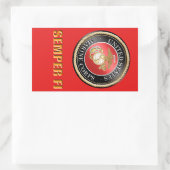 Sticker Rectangulaire USMC Semper Fi (Sac)