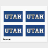 Sticker Rectangulaire Utah (Feuille)