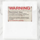 Sticker Rectangulaire Utilisation de la force meurtrière autorisée (Sac)