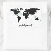 Sticker Rectangulaire Va te trouver (Sac)