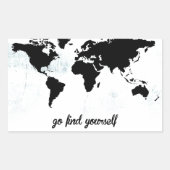 Sticker Rectangulaire Va te trouver (Devant)