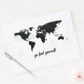 Sticker Rectangulaire Va te trouver (Enveloppe)