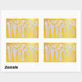 STICKER RECTANGULAIRE VACANCE (Feuille)