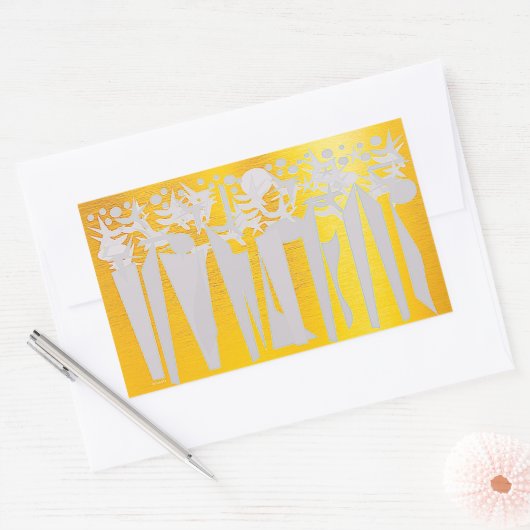 STICKER RECTANGULAIRE VACANCE (Enveloppe)