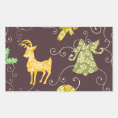 Sticker Rectangulaire vacances (Devant)