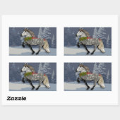 Sticker Rectangulaire Vacances à cheval islandais Astrid (Feuille)