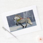 Sticker Rectangulaire Vacances à cheval islandais Astrid (Enveloppe)