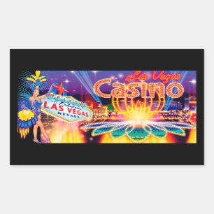 Sticker Rectangulaire Vacances Las Vegas