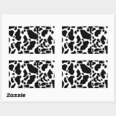 Sticker Rectangulaire Vache tachetée Imprimer, Vache motif, Fourrure ani (Feuille)