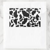 Sticker Rectangulaire Vache tachetée Imprimer, Vache motif, Fourrure ani (Sac)