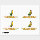 Sticker Rectangulaire Vacuumage amusant (Feuille)