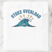 Sticker Rectangulaire Vague de surcharge de stoke (Sac)
