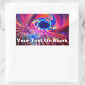 Sticker Rectangulaire Vague de torsion (Sac)