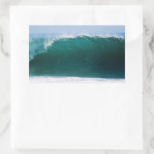 Sticker Rectangulaire Vague océanique Turquoise (Sac)