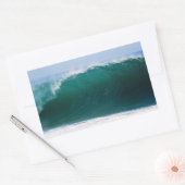 Sticker Rectangulaire Vague océanique Turquoise (Enveloppe)