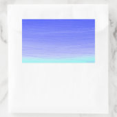Sticker Rectangulaire Vagues bleues (Sac)