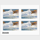 Sticker Rectangulaire Vagues de mer (Feuille)