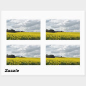 Sticker Rectangulaire Vagues dorées de Streatham (Feuille)
