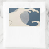 Sticker Rectangulaire Vagues et soleil (Sac)