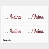 Sticker Rectangulaire Vaina (Feuille)