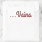 Sticker Rectangulaire Vaina (Sac)