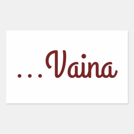 Sticker Rectangulaire Vaina (Devant)