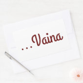 Sticker Rectangulaire Vaina (Enveloppe)