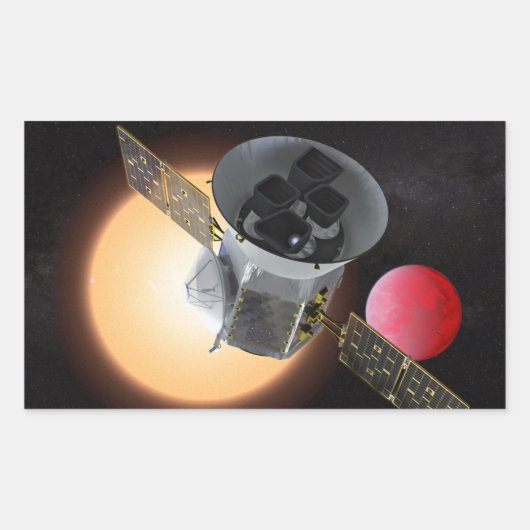 Sticker Rectangulaire Vaisseau spatial TESS Planet Hunter (Devant)